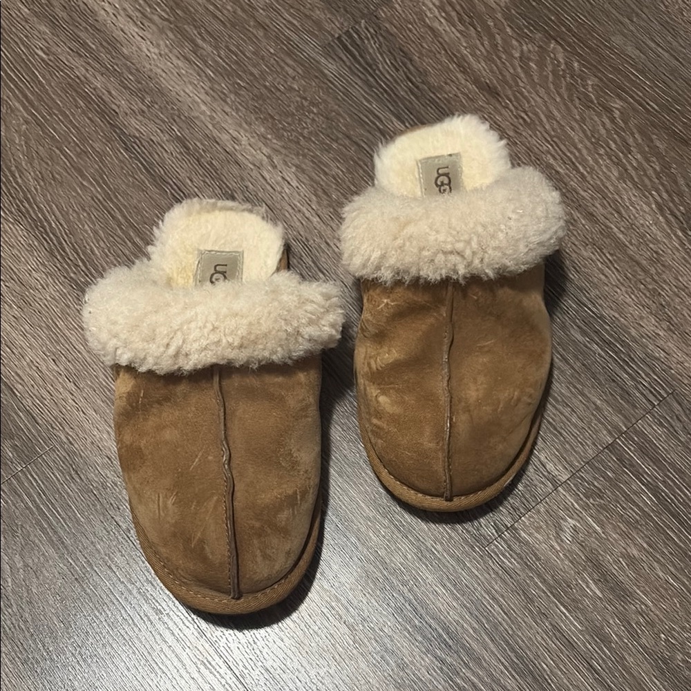 UGG Tan Shearling Slippers
